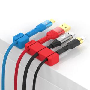 아트박스/아트뮤 실리콘 케이블 선 정리 고정 홀더 1구 2P