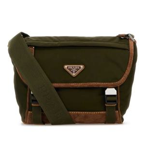 프라다 올리브 그린 나일론 크로스바디 백 2VD066VOBF384 F041O