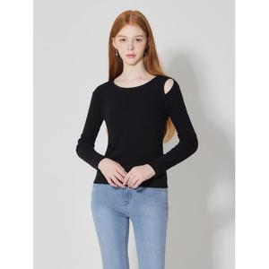 [오조크]어깨트임 골지 티셔츠 (택가격 49000원)