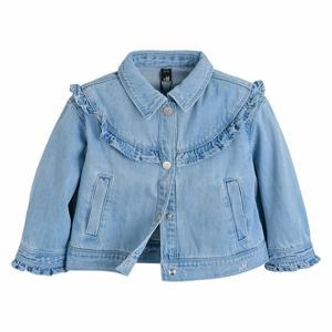 [모이몰른]유아 블랑요크 프릴 데님 자켓 M231JKG22P