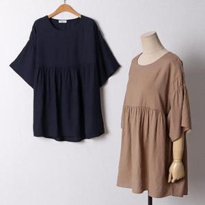 빅사이즈 506 린넨가오리쿨블라우스 DOLF005