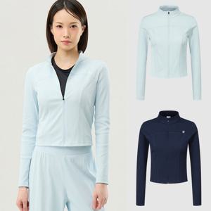 르꼬끄 여성 골지 하이넥 슬림핏 집업 QQ222EFT41