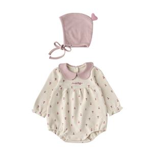 밍크뮤HB(PK)아미띠에튤립SET바디슈트(35A7067602)출산선물 백일 유아동의류 모자