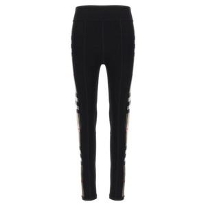 버버리 체크 트리밍 스트레치 저지 레깅스 8072124BLACK Black