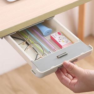 책상 테이블 서랍 부착 슬라이드 수납함 히든박스