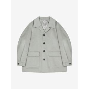 [지이크]캐시 울 블렌디드 숏 발마칸 코트 라이트베이지 (PHHAX7027)