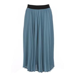 [올리비아로렌]플리츠 밴딩 롱 스커트_VOBDKWM3437