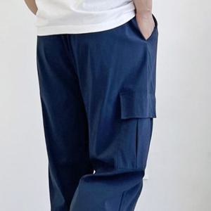 [에이치플러스몰]쿨 카고 와이드바지 밴딩팬츠 DJJ181