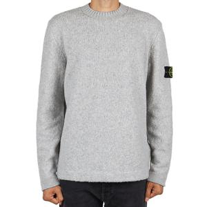 스톤아일랜드 25FW 남성 와펜 패치 울 니트 그레이멜란지 K2S155100056 S00N2 V0M64