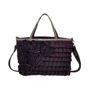 [플릭앤플록]2CT005.장미꽃 중년여성 나일론 토트백 손가방 가벼운 엄마 천가방