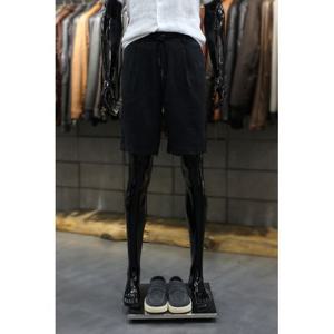 [빠니깔레]MARIO스트링밴딩 블랙 린넨쇼츠 m-qcpt13bk