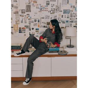 [빈폴레이디스]울 셋업 셔츠 그레이 (BF4964C053)