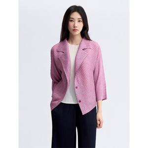 [플리츠미][플리츠미] 딧시 프린트 오블리크 플리츠 자켓_PPJKF0