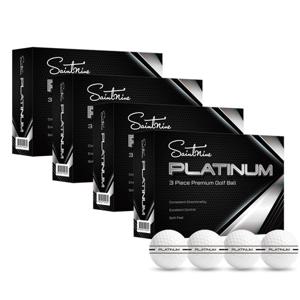 세인트나인 플래티넘 3피스 시그니처 블랙라인 고반발 저압축 골프공 48구