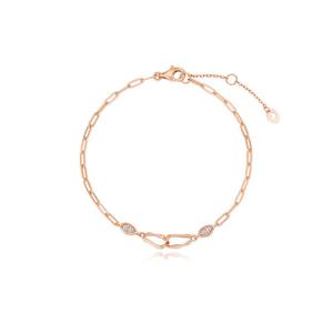 [티르리르] 웨이블렛 포인트 핑크실버 팔찌 TBESVP08040-1M