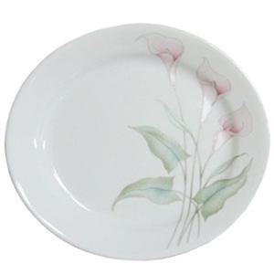 코렐 백합 원형 접시(대)플레이팅 디저트 도자기 꽃