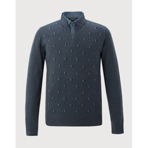 [인디안]울혼방 올오버 이중에리 니트_MITBP3F8341