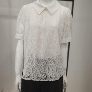 아니베에프 세이브존01 레이스 카라 블라우스 A36WBL560