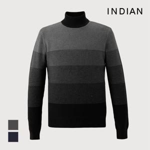 [인디안]융본딩 하프넥 니트_MITBHYW9401