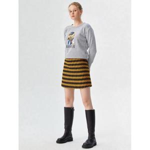 [에고이스트]머스타드 랩 변형 미니 스커트 EN3OSK56MU