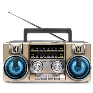 USB음원 SD TF카드 레트로 아날로그 블루투스 스피커 클래식 휴대용 탁상용 FM라디오 CRF-55B