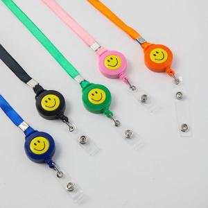 스마일 릴 홀더 사원증목걸이 5p 명찰줄 명찰줄 네임텍줄 목걸이줄 사원증줄 이름표줄 명찰끈 출입증목걸이 이름표목걸이줄 명찰목걸이줄 신분증목걸이