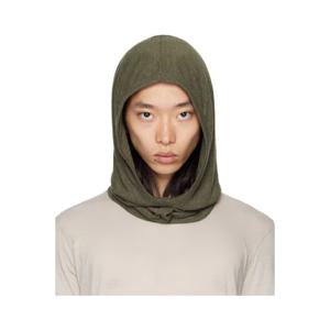 25 FW 릭오웬스 남성 카키 콘코르디안 니트 후드 252232M138019