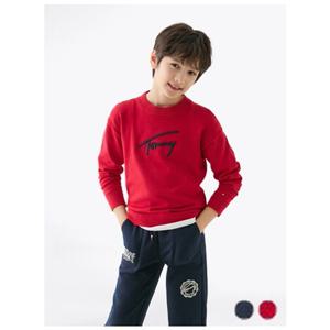 [타미힐피거칠드런2] 바시티 그래픽 스웨터 T42F7WWO150BT1 3세 16세