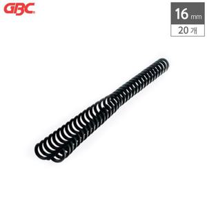GBC 3대1 클릭링 16mm 20개입 검은색