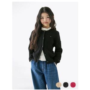 [타미힐피거칠드런2] 케이블 가디건 T42F7WCD100GT2 2T 16세