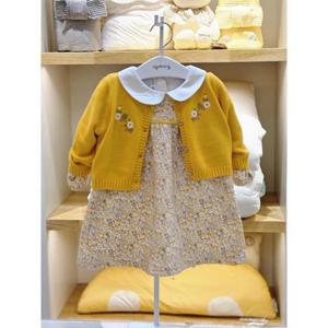 아가방 세이브존02 엘로우 꽃 가디건원피스(가디건) 02s724056