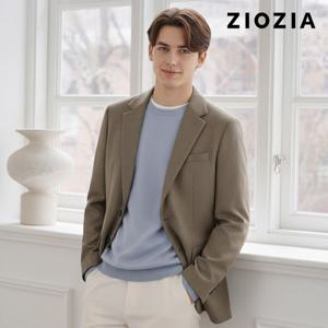 [지오지아] 멜란지 베이지 캐주얼 셋업 자켓 S (AAD4KG1603_BE)