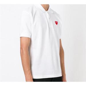 꼼데가르송 P1T006 5 (AX-T006-051 5) PLAY 플레이 레드 하트 와펜 폴로 남성 반팔티