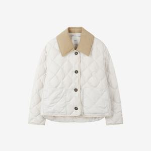 [쥬크]디테쳐블 코듀로이 카라 퀼팅 구스 다운 점퍼 Z254PSG182