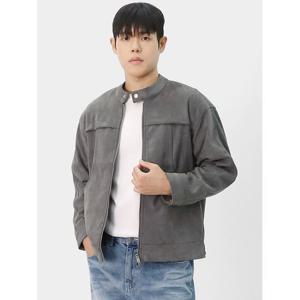 [빌리버스] 남성 데일리 간절기 스웨이드 빈티지 바이커자켓 루즈핏 아우터 BRAT118
