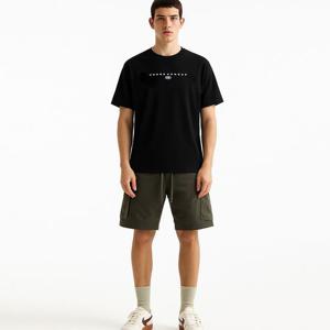 [언더아머] UA 스택드 로고 남성 반팔티 블랙 6000211-001