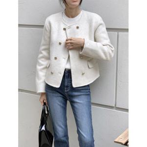 [헤레이스](울100)금장 핸드메이드 자켓_YMSH25FW264