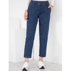 [모슬린]엄마옷 밴딩 스판 진청 배기바지 MQG124606 마담 미시 중년여성 빅사이즈 할머니옷 50대 60대 70대