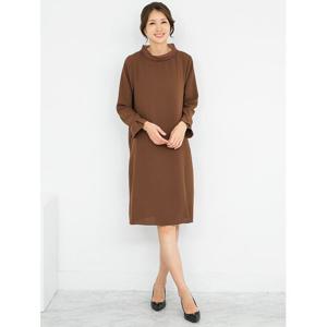 [모슬린]엄마옷 노방터틀 긴팔 원피스 MQG124355 마담 미시 중년여성 빅사이즈 할머니옷 50대 60대 70대