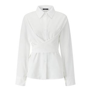 [GGPX]카라넥 크로스 꼬임 끈 블라우스 (GPCBA020D)