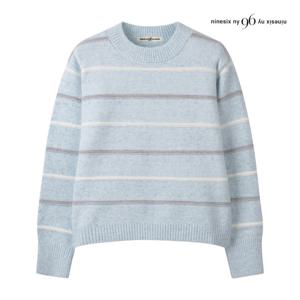 [나인식스뉴욕(영캐릭터)]라운드넥 캐주얼 라인 니트 NPBKP002M0