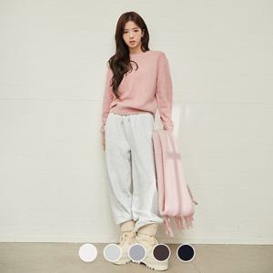 [지오다노]여자 415961 스트레이트핏 기모 트레이닝바지