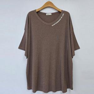 빅사이즈 506 베스트린넨와이드반팔티 DRIU757