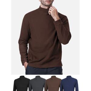 [이지바이] 남성 제로투히트 겨울 필수템 고밀도 기모 반폴라 티셔츠(M6WT52)