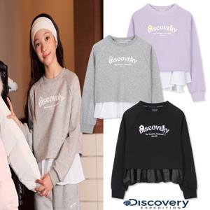 디스커버리키즈DKMT85056여아 레이어드 기모 맨투맨