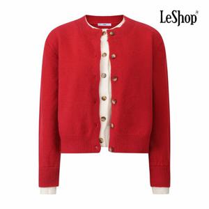 [르샵] 투톤 레이어드형 니트 가디건 (BPBKC010A)