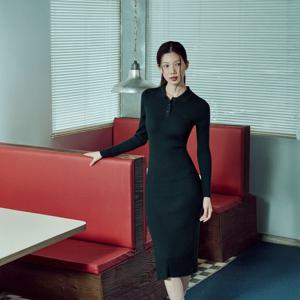 라코스테 공식 여성 립조직 카라 드레스 EF997E-55N YZP