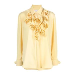 25 FW 빅터앤롤프 크레이프 플로럴 아플리케 셔츠  TS0372215324 TP445076238