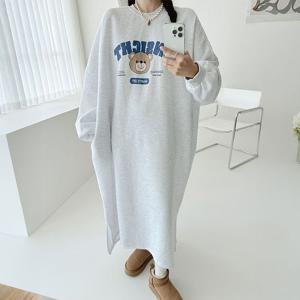 [아이우먼] 기모곰돌이오버핏원피스 NMT266M510 빅사이즈