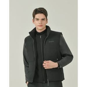 헤지스 골프 25FW 블랙 남성 3 in 1 경량 구스 다운 점퍼 HUJU5D751BK